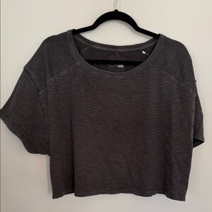Aerie Charcoal Crop Top